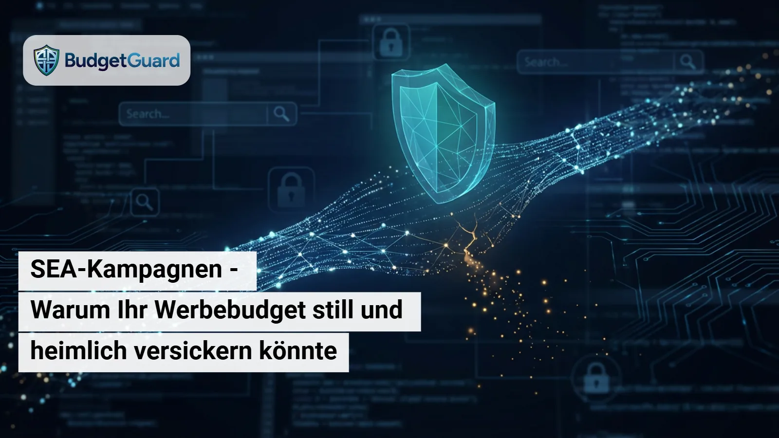 Beitragsbild von BudgetGuard: Datenvisualisierung zum Thema SEA-Kampagnen: Warum Ihr Werbebudget still und heimlich versickern könnte – und wie Sie es effektiv schützen