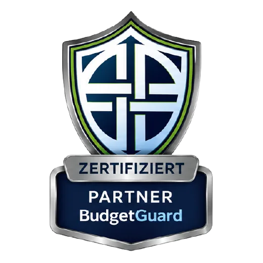 Auszeichnung BudgetGuard Partnerstatus Zertifiziert